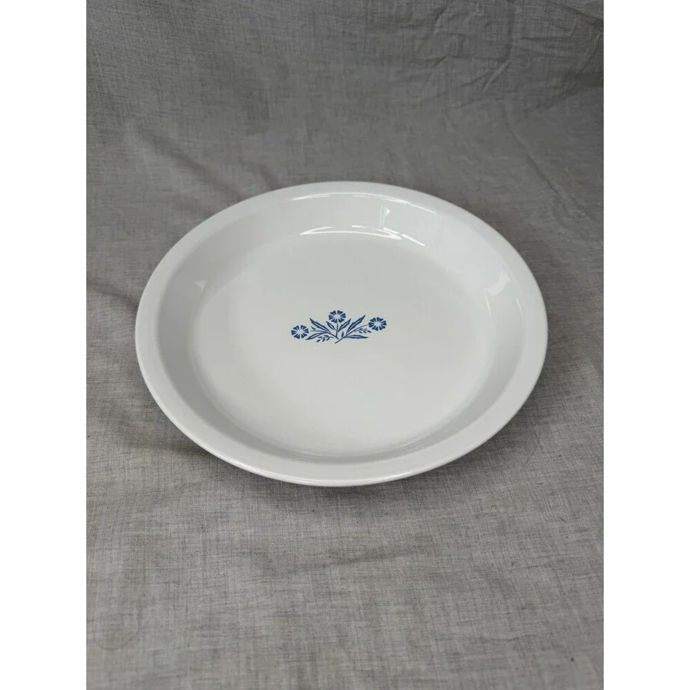 Vintage corning ware blue cornflower 9 X 1 1/4 Inch Pie Dish Rare Made in USA